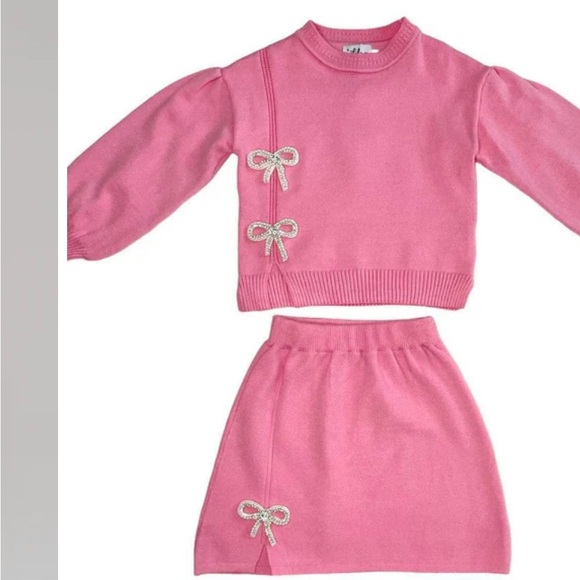 Lola + The Boys Other - Lola + The Boys PRETTY IN PINK BOW SET